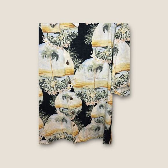 Jamaica Jaxx Hawaiian Casual Silk Button Down Size Medium - Picture 3 of 8